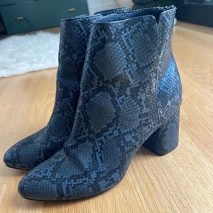 Snake Skin Booties